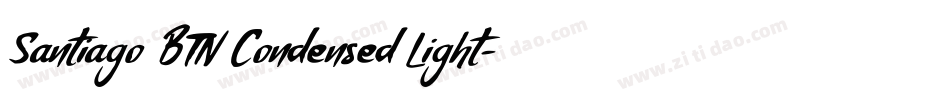 Santiago BTN Condensed Light字体转换